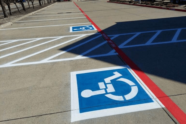 ADA Accessibility Route Striping