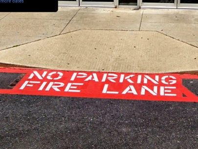 Fire Lane Striping
